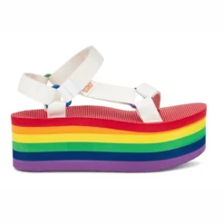 Sandale Teva Women Flatform Universal White Rainbow