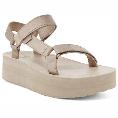 Sandales Teva Femme Flatform Universal Leather Metallic Champagne 2 Sandales Teva Femme Flatform Universal Leather Metallic Champagne – Image 2