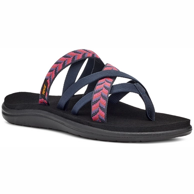 Tongues Teva Women Voya Zillesa Retro Geometric Navy 2 Tongues Teva Women Voya Zillesa Retro Geometric Navy – Image 2
