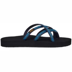 Tongs Teva Women Olowahu Flower Loom Navy