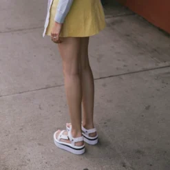 Sandales Teva Women Flatform Universal Mesh Print Bright White -Teva Teva S19 W 1102451 FlatformUniversalMesh BRWH 4474 SH